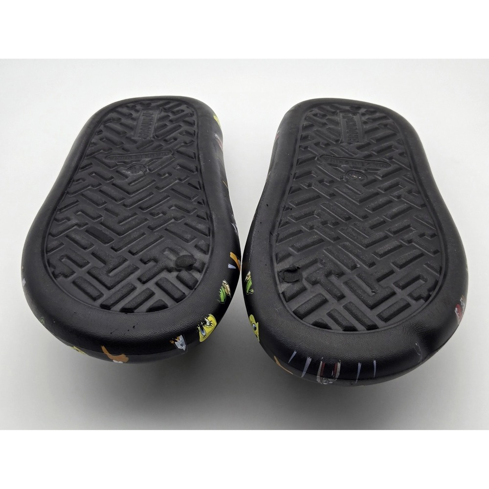 Ground Up Looney Tunes Flip Flops Mens 13‎ Black Cartoon Character Slide Sandals - Picture 7 of 10